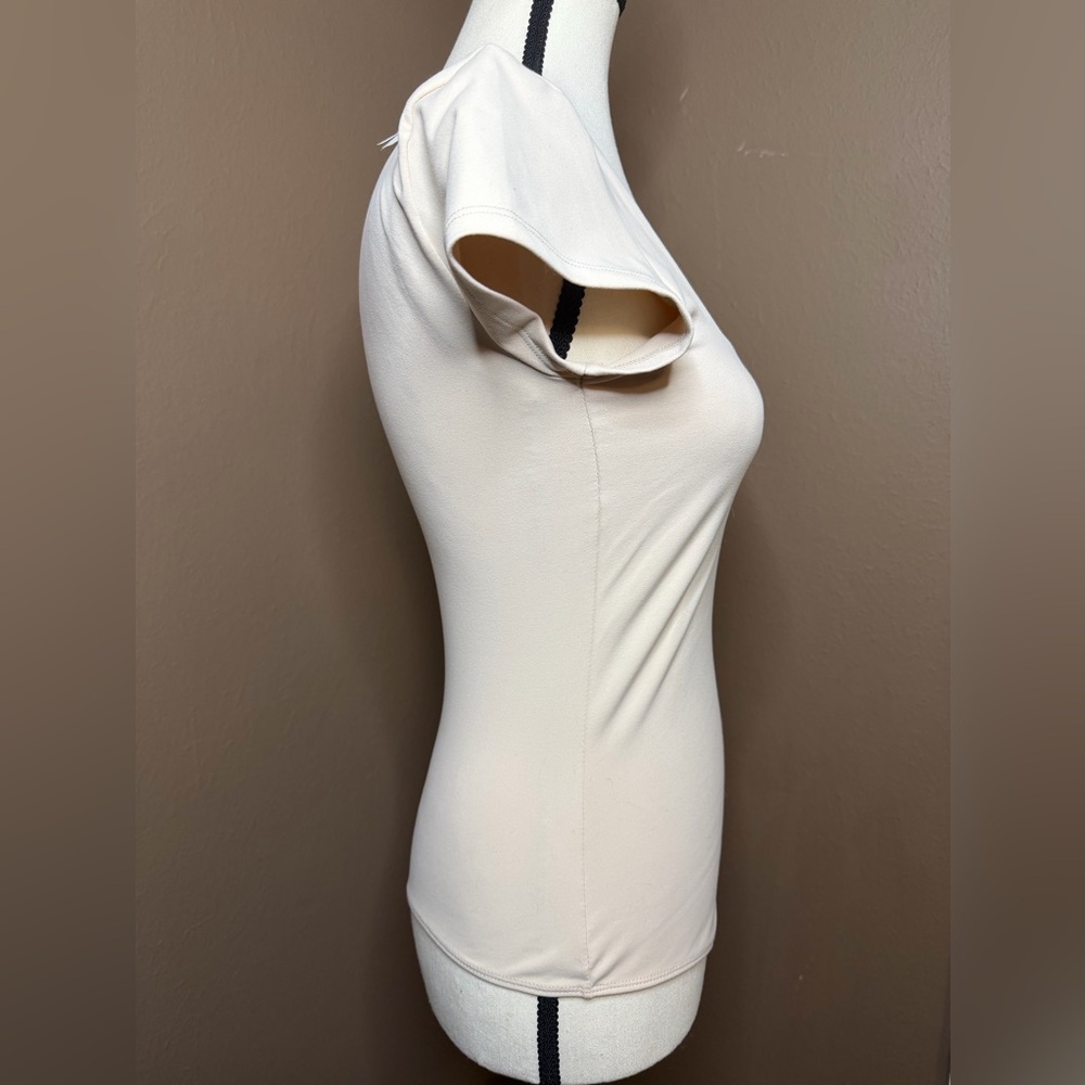FREE PEOPLE INTIMATELY Square Eyes Cap Sleeve Thong Bodysuit in Cream Size Small - Picture 10 of 13